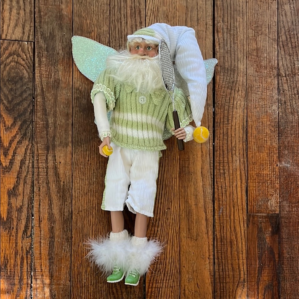 Mark Roberts Fairy Tennis - Green & White